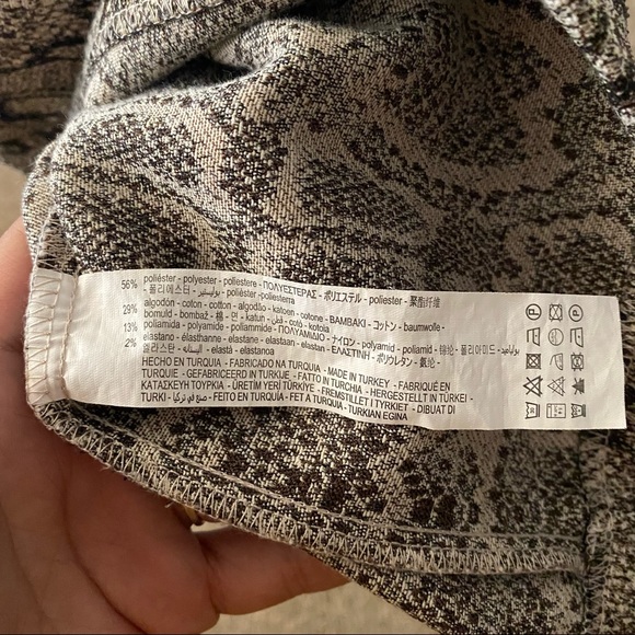 Zara Woman sz:XL Snakeskin Patterned Mini Dress - Picture 10 of 10